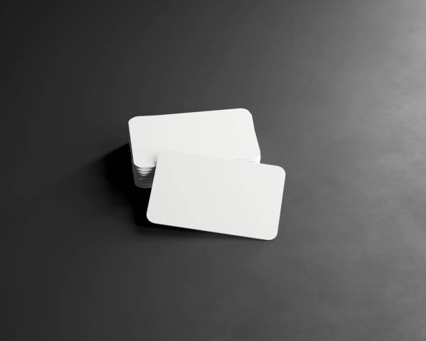 istock Business card display mockup with shadow and high detailed 1461259826