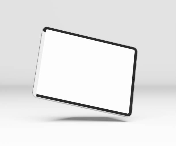 istock Realistic tablet mockup with blank screen. tablet isolated on white background. tablet side views. 1461260080