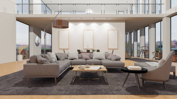 istock Luxurious and Modern Living Room Design 1461261342