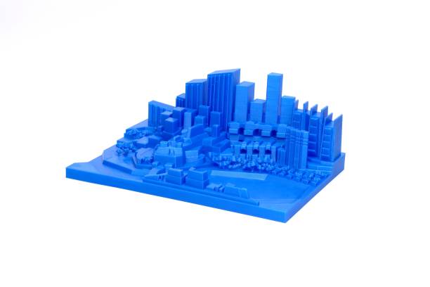 istock Toy city 3D test print 1461271352