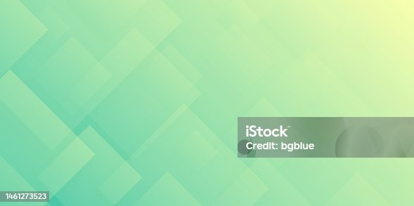 istock Abstract background with squares and Green gradient - Trendy design 1461273523