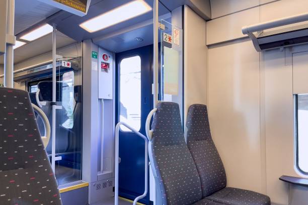 istock Emtpy interior of a train in Belgium 1461276628