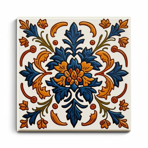 istock Illustration of a tile with an Armenian traditional pattern 1461278507