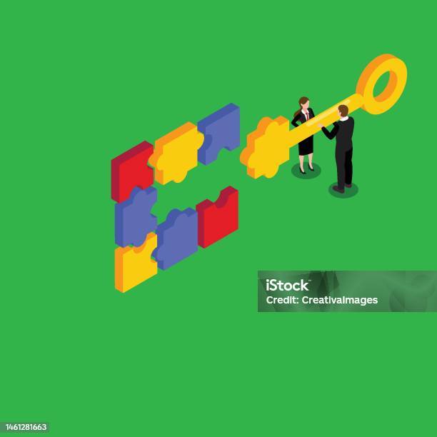 Key To Problem Solution Stock Illustration - Download Image Now ...