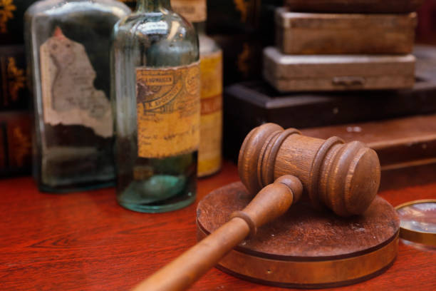 istock Selective focus shot of a Gavel in a vintage store 1461282573