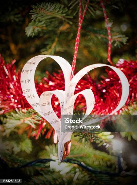 Closeup Of Handmade Christmas Decoration In St Edburgs Church Bicester Christmas Tree Festival Stock Photo - Download Image Now