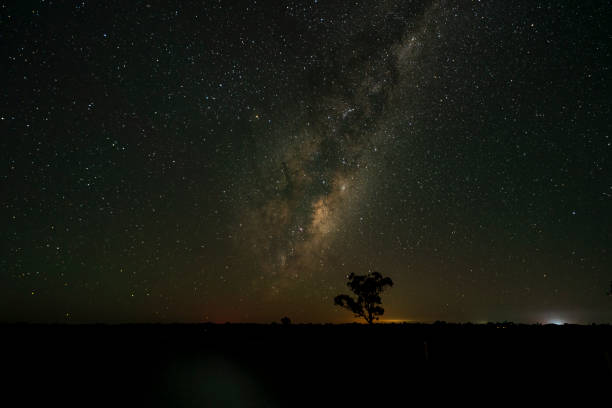 istock Magical milky way shining over the nature 1461285720