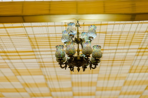 retro crystal chandelier indoor