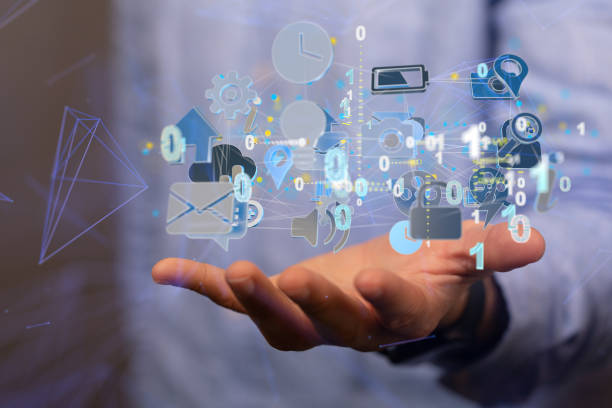 istock 3D render of binary numbers and email icons with a human from the background 1461289422