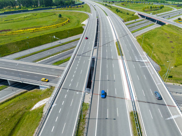 istock Gliwice Overpass in Poland. Highway Aerial View. 1461289513