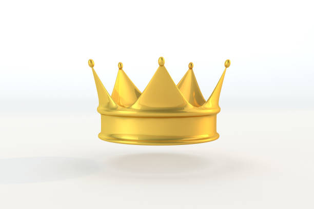 istock Golden crown a royal king concept. 3D crown render 1461299638