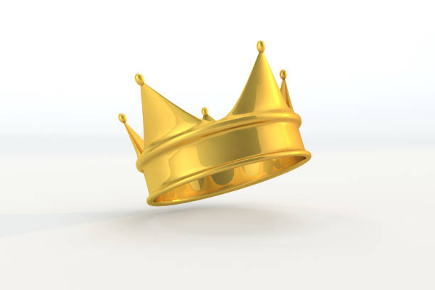 istock Royal crown on white background. 3d tiara for king or queen 1461299683