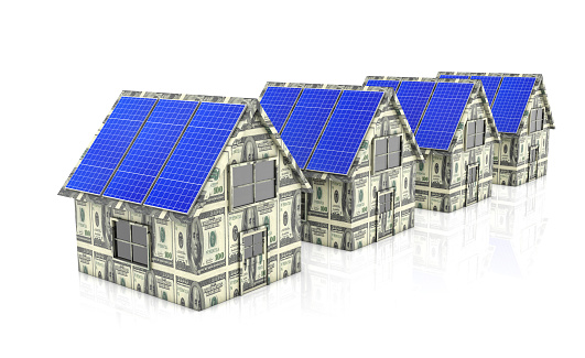 Solar panels renewable energy efficiency savings money dollar