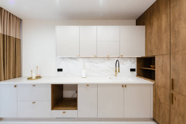 istock bright white kitchen in a new stylish house 1461305684
