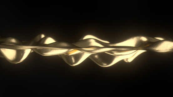 3d render background with waves shape. Perfect for presentation background.
