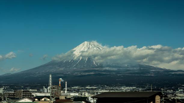 istock Train view of mount Fuji in Japan 1461307786