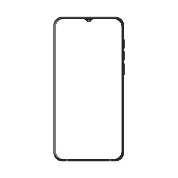 istock 3d high quality vector mobile mockups. Ultra realistic smartphone. Device UI UX mockup for presentation template. Cellphone frame with blank screen isolated templates. 3d isometric illustration. 1461314605