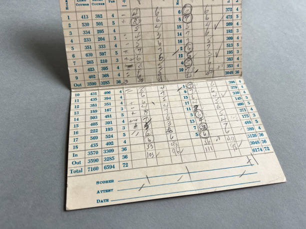 istock Vintage Golf Scorecard 1960s 1461315095
