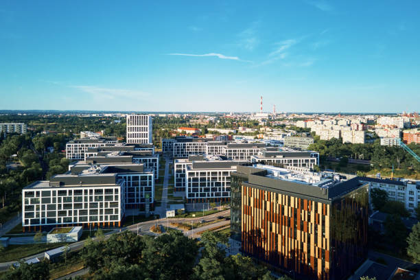 istock Wroclaw city panorama, aerial view. 1461319439