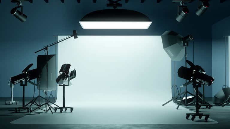 Large Photography Studio Background And Lighting