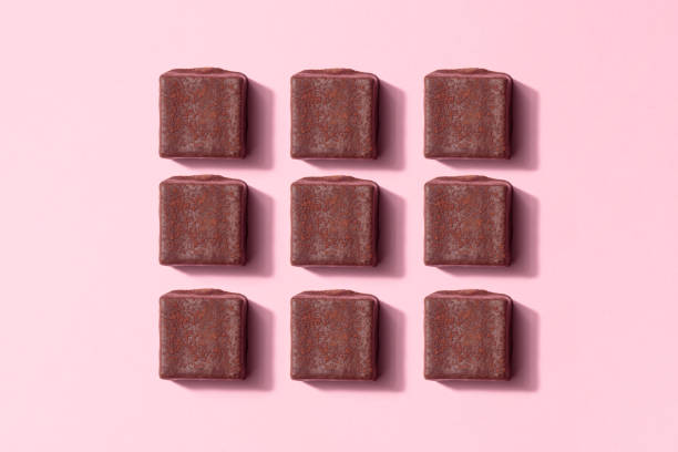 istock Handcrafted chocolate praline bonbons. Delicious dessert pattern 1461321617