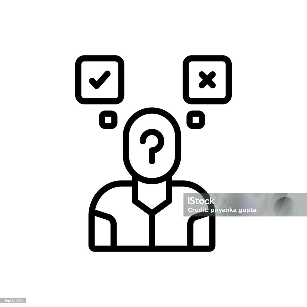 Question Mark Choice Decided Question Mark Stock Illustration - Download Image Now - Choice ...