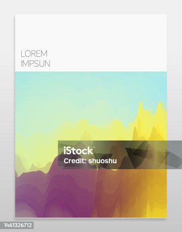 istock abstract watercolors gradient mountain pattern cover banner template background 1461326712