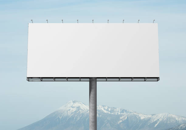 istock Mockup Outdoor billboard on blue sky background with copy space for your logo or graphic design 1461330171