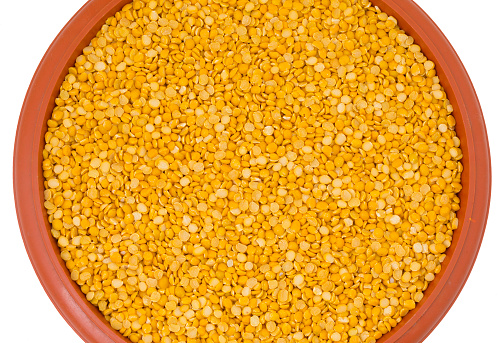 Split Chickpea Also Know as Chana Dal, Yellow Chana Split Peas, Dried Chickpea Lentils or Toor Dal