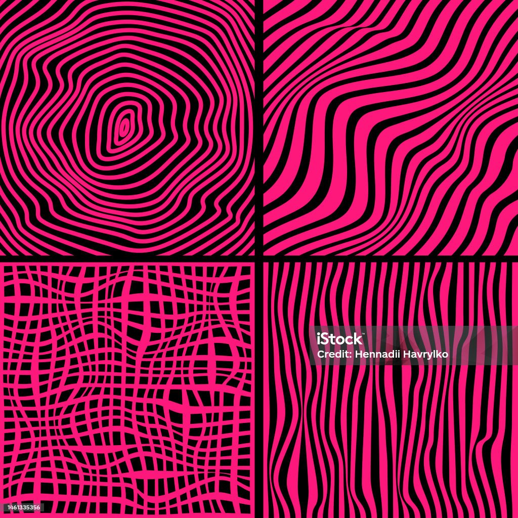 Abstract Distort Enlarge Set Distortion Lines Background Distort Stripes Abstract Modern Pattern ...