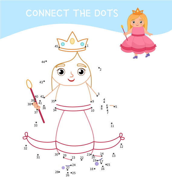 Educational game for kids. vector art illustration