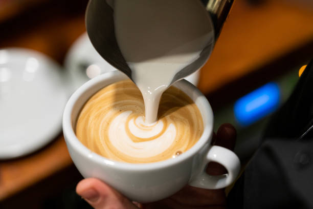 istock Barista make coffee cup latte art 1461337085