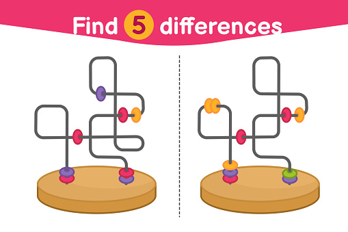 Find Differences Stock Illustration - Download Image Now - Alertness ...