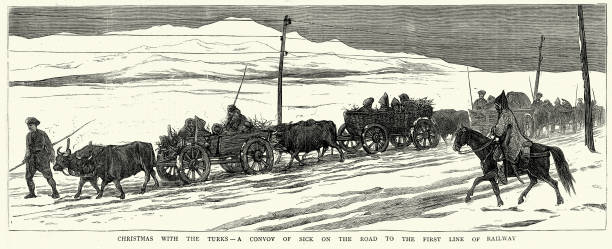 istock Convoy of sick in bullock carts during the Great Eastern Crisis 1877, 19th Century Victorian Ottoman History 1461342865