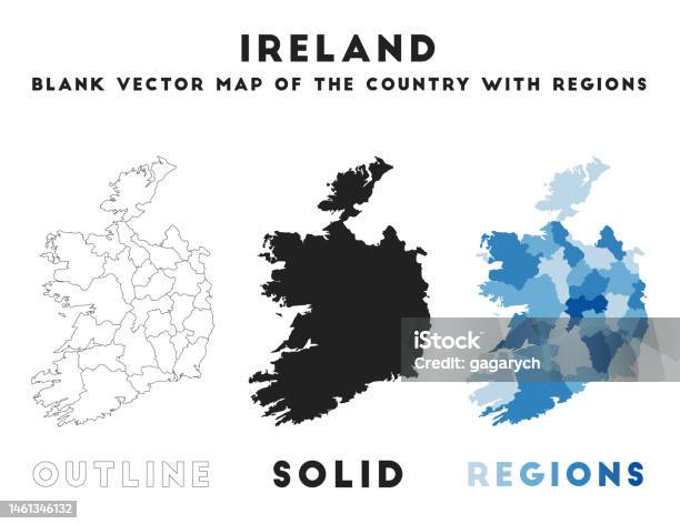 Ireland Rectangle Ireland Map Borders Of Ireland For Your Infographic Vector Country ...
