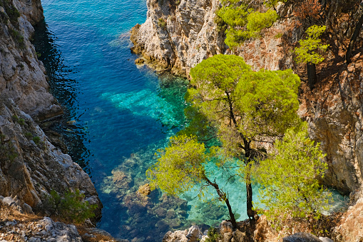 Fantastic bay on the island of Skopelos (Amarandos Cove)