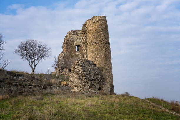 istock Ruined wall around Jvari Monastery near Mtskheta. Georgia 1461348647