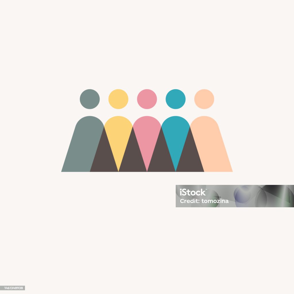 Group Of Triangular People Concept People Triangles Sign Stock ...