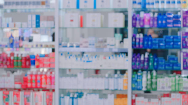 istock Shelves in a cosmetics store or pharmacy 1461358890