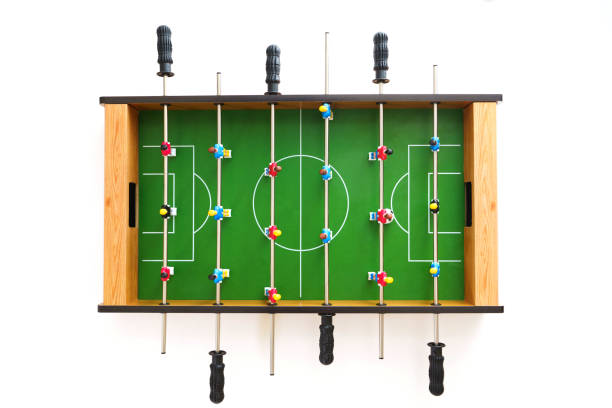 istock Table football game isolated on white background 1461361070