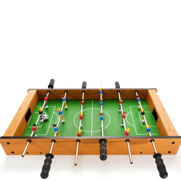 istock Table football game isolated on white background 1461361131