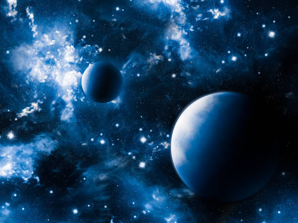 istock Planets in space against the backdrop of bright interstellar nebulae. 1461365134