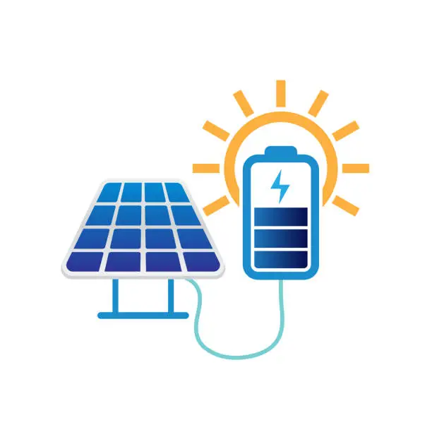 Vector illustration of solar energy