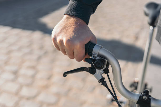 istock Unrecognized Person with Detachable Bike 1461369749