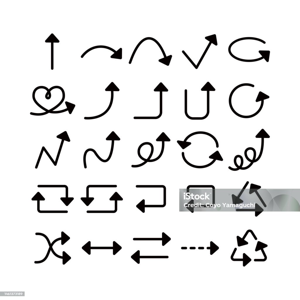 Simple Arows Simple And Easy To Use Arrow Set 02 Stock Illustration - Download Image ...