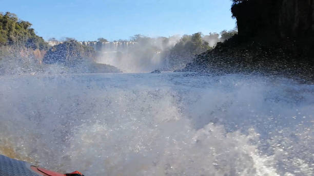 istock View of Iguazu Falls from speed boat 1461374293