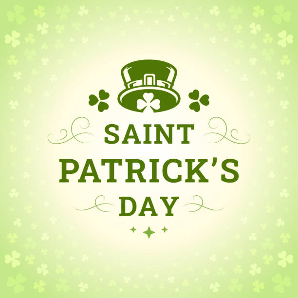 istock St Patrick's Day leprechaun hat lucky clover social media post template vintage vector 1461375033