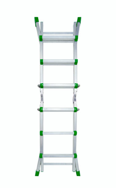 istock Aluminium stepladder isolated on white background. 1461377206