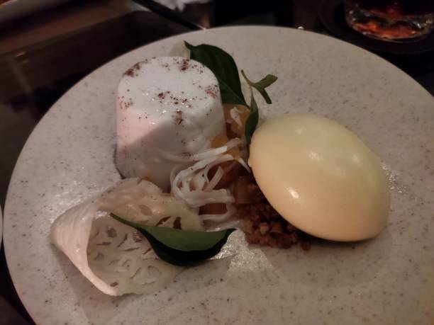 istock Coconut ice cream with pannacotta 1461383175
