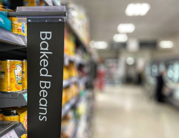 istock Baked beans aisle in supermarket 1461387878